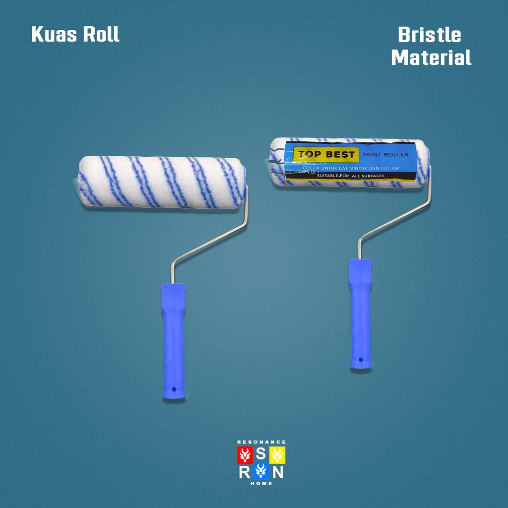 Koas Roll Besar 9'' / Kuas Cat Tembok, Kayu, Minyak Resonance Home