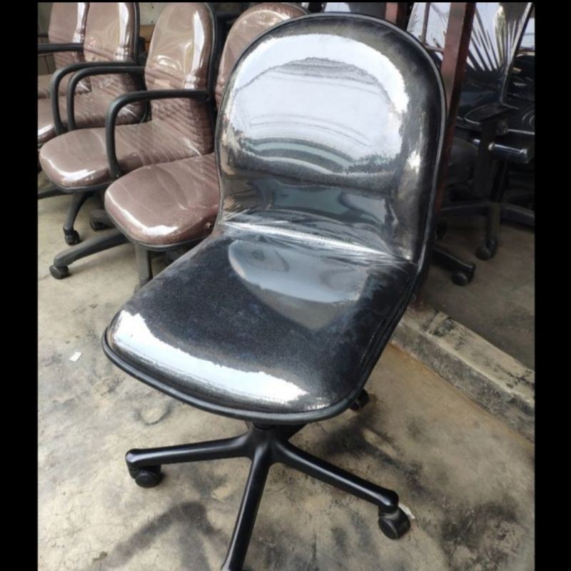 PROMO!! KURSI STAFF HIDROLIK MURAH, KURSI KANTOR SEKERTARIS, KURSI TAMU, KURSI TUNGGU-Hitam