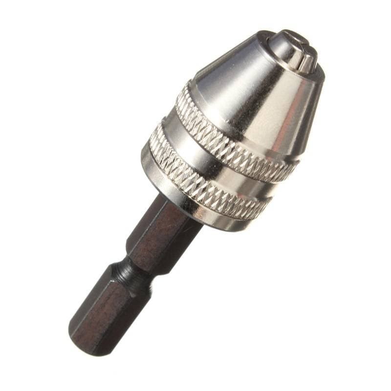 Kepala Bor Keyless Mini Drill Chuck Bit Quick Change 1/4 Hex Bit adapter converter 0.3mm - 0.65mm