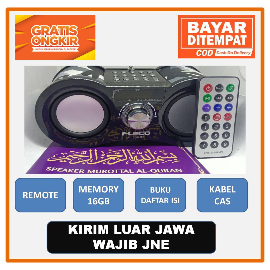 Jual Cod Speaker Alquran Murottal Hafiz Juz Lengkap Memory Buku