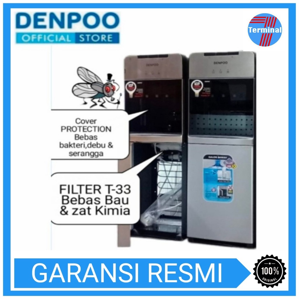 Dispenser Galon Bawah Aquazone Filter Denpoo DDB59