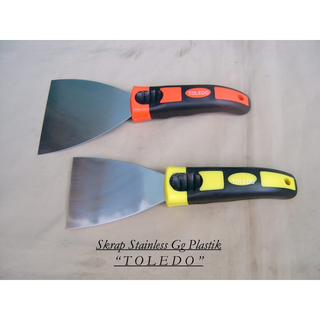 SKRAP STAINLESS GAGANG PLASTIK TOLEDO