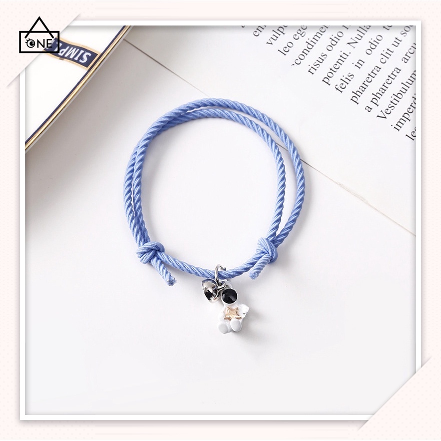 2 Pcs Gelang Couple Magnet COD Gelang Tali  Attract Persahabatan Tangan Wanita Bracelets A one