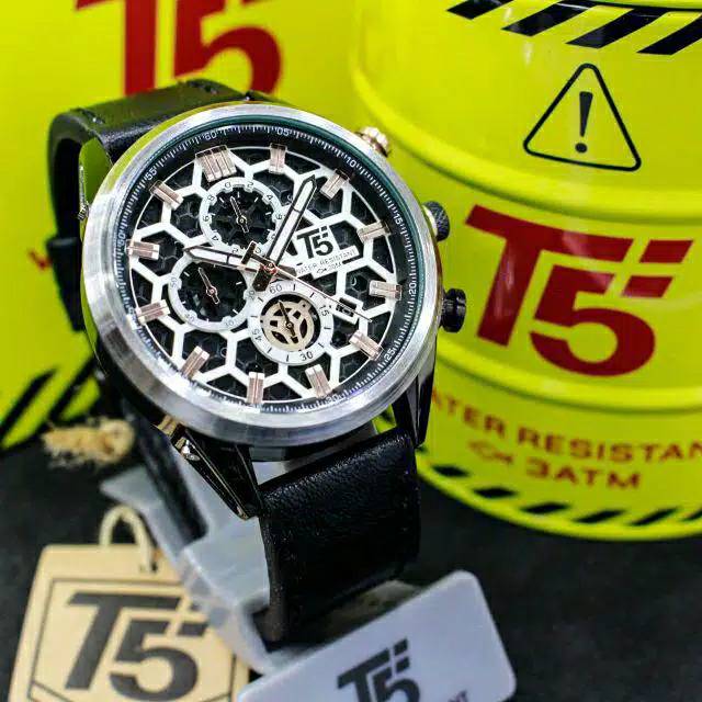 Jam T5 H3737 chronograph original bergaransi free tin box