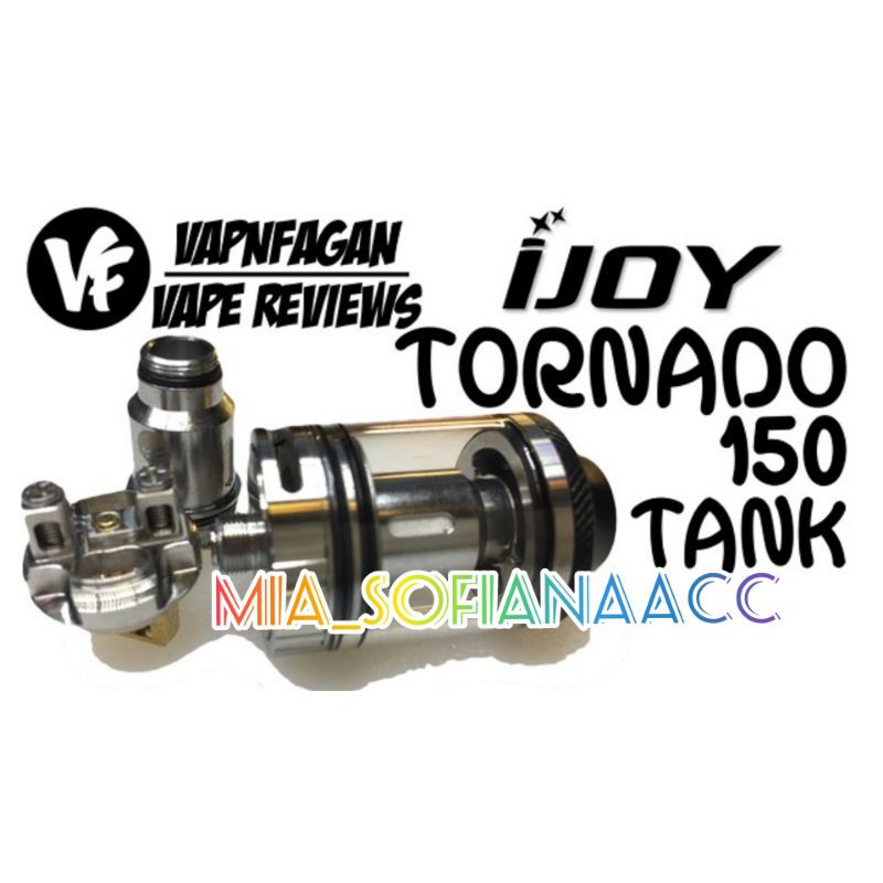 TANK TABUNG RTA SUB OHM IJOY TORNADO 150 KEPALA VAPEE 4.2 ML AUTHENTIC