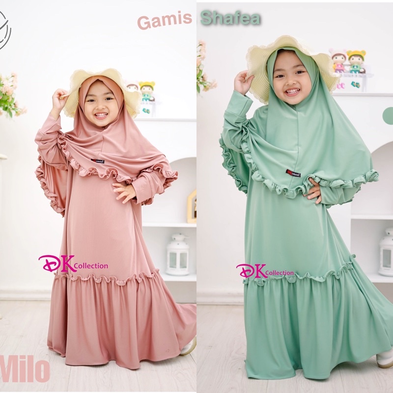 Gamis Set kerudung Anak bayi SHAFIA