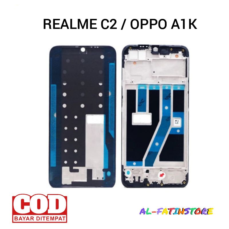 Frame Bezel REALME C2 Tulang Tengah Tatakan LCD ORIGINAL