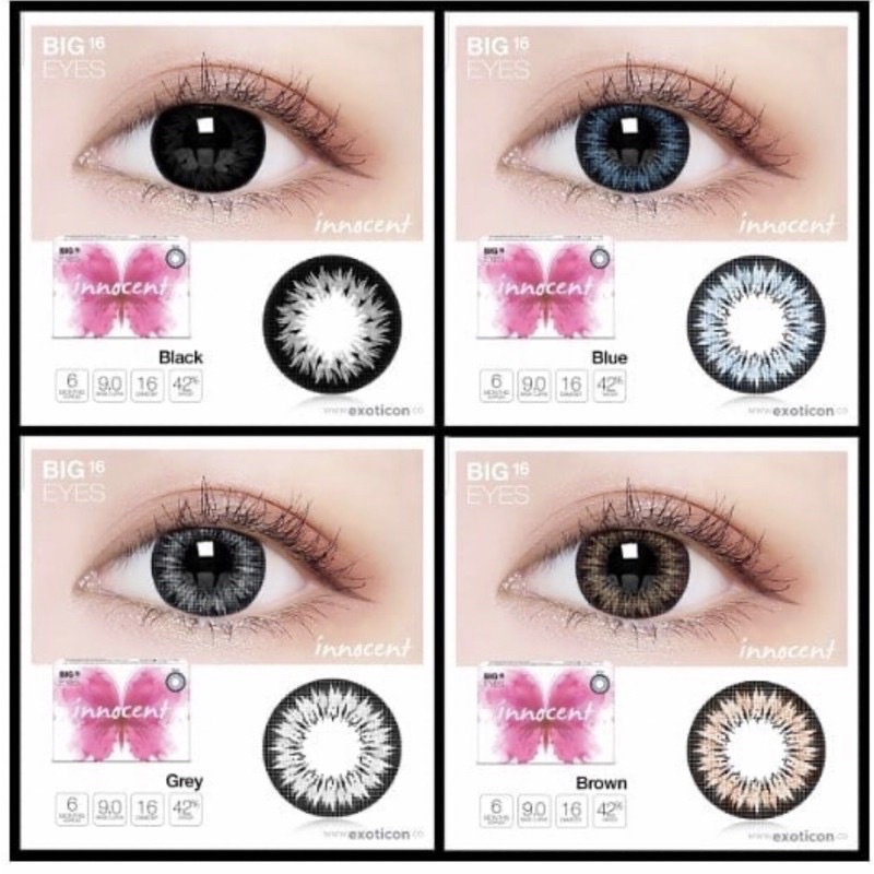 &lt;uu.xx&gt; innocent softlens - softelns innoncent big eye dm 16 mm -- kontak lensa inoncent