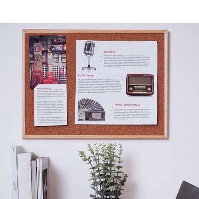 

Bil Silque Cork Board Papan 60X45Cm