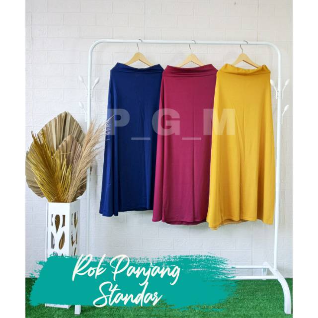 TERLARIS !!! ROK PANJANG STANDAR SPANDEK JERSEY WANITA TERMURAH /  ROK PANJANG UNTUK BB 35 - 65 kg BAHAN PREMIUM MURAH BISA COD &amp; SAMEDAY