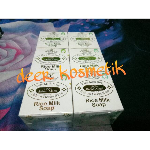 Rice milk soap