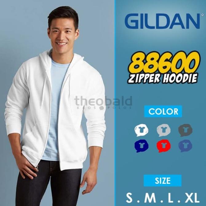 Jaket Gildan Zipper 88600 Originall