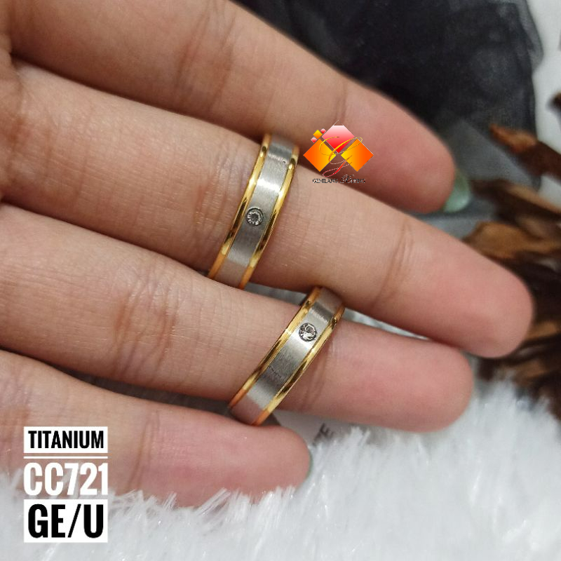 Cincin Titanium Mix color CC721/3