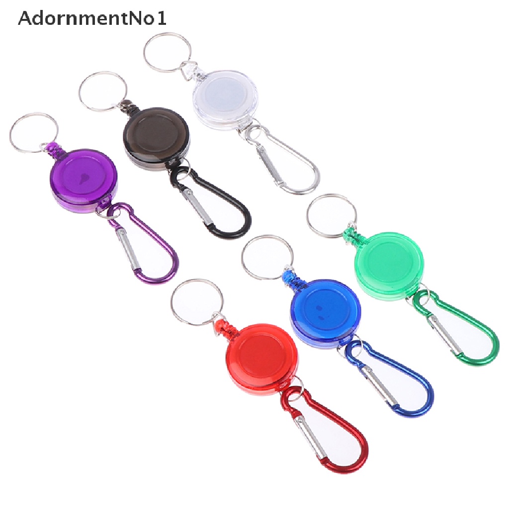 (AdornmentNo1) 1pc Gantungan Kunci Carabiner Retractable Untuk Ski Pass Owner