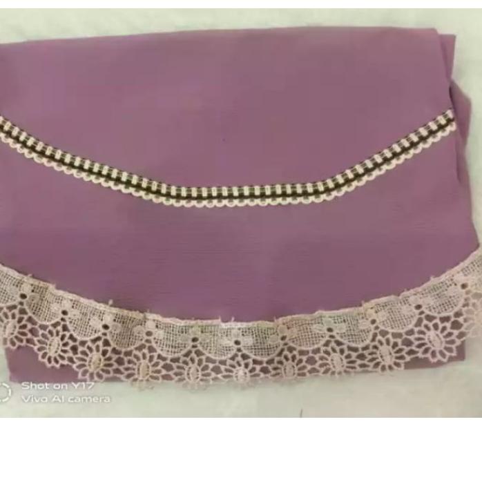 ♢ Hijab / Jilbab / Kerudung / Bergo / Khimar Instan Jersey Serut Renda List / Renda Serut Renda List