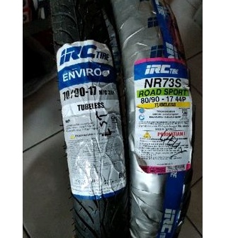 Sepasang Ban depan belakang IRC tubles supra x125 revo abs kharisma blade vega r  dll
