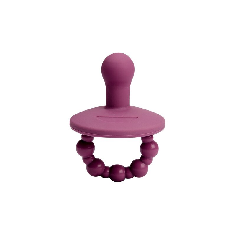1 PC Bayi Silikon Penenang Dot Bpa Gratis Lembut Bayi Tumbuh Gigi Mengunyah Dot Teether Mainan Perawatan Aksesoris-purple