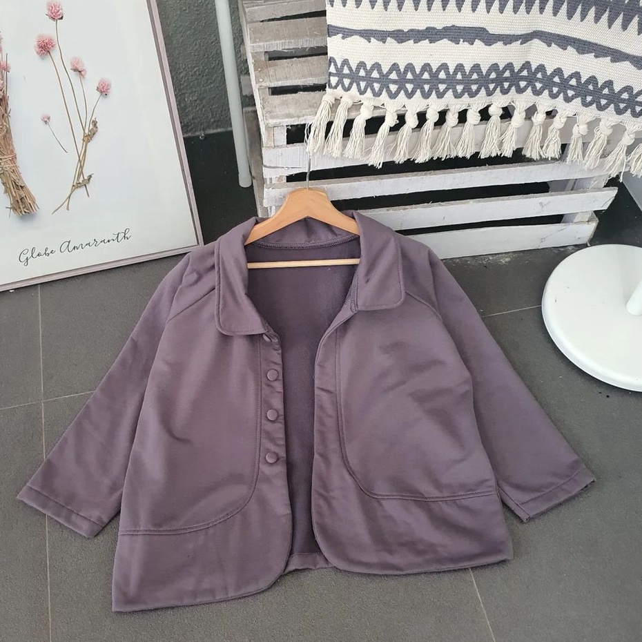 Alexandra button Outwearr Perempuan Style Kerja Trendy