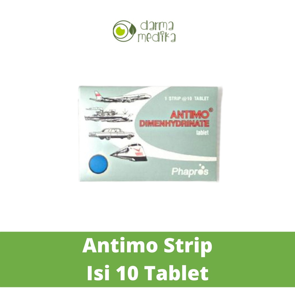 Antimo Dimenhydrinate Tablet 1 Strip @10 Tablet