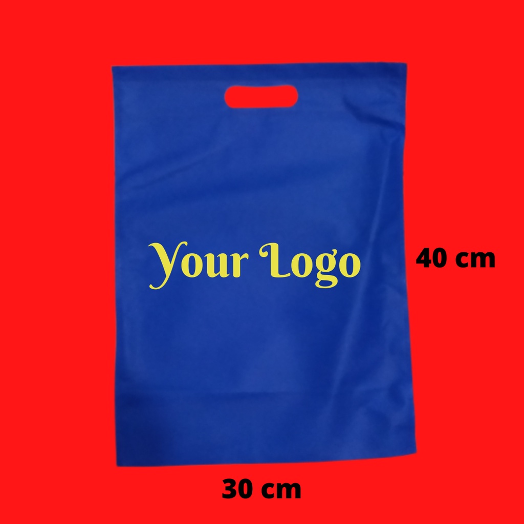 

Tas Spunbond Goodie Bag Handle Oval 30x40cm Sablon 1 Sisi 1 Warna