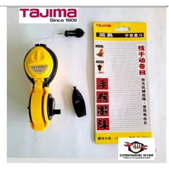 

TAJIMA Sipatan Chalk Line Penggaris Benang Sipat Lot Benang Plus Tinta