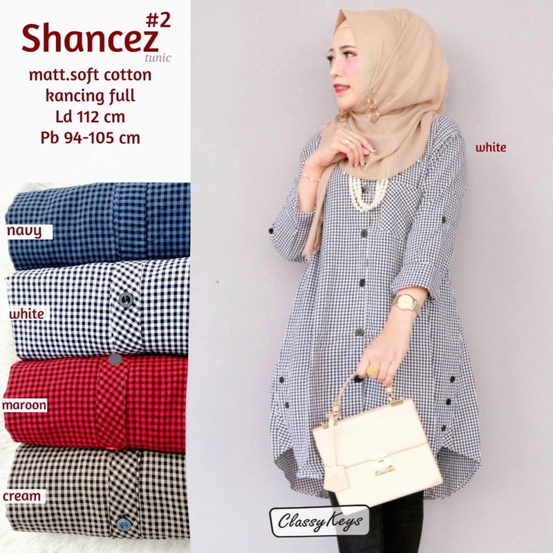 shanchez #2 tunic tunik katun ld 112cm