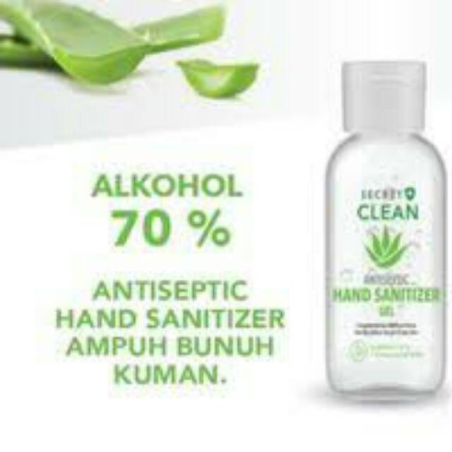 Hand sanitizer gel antiseptic secret clean