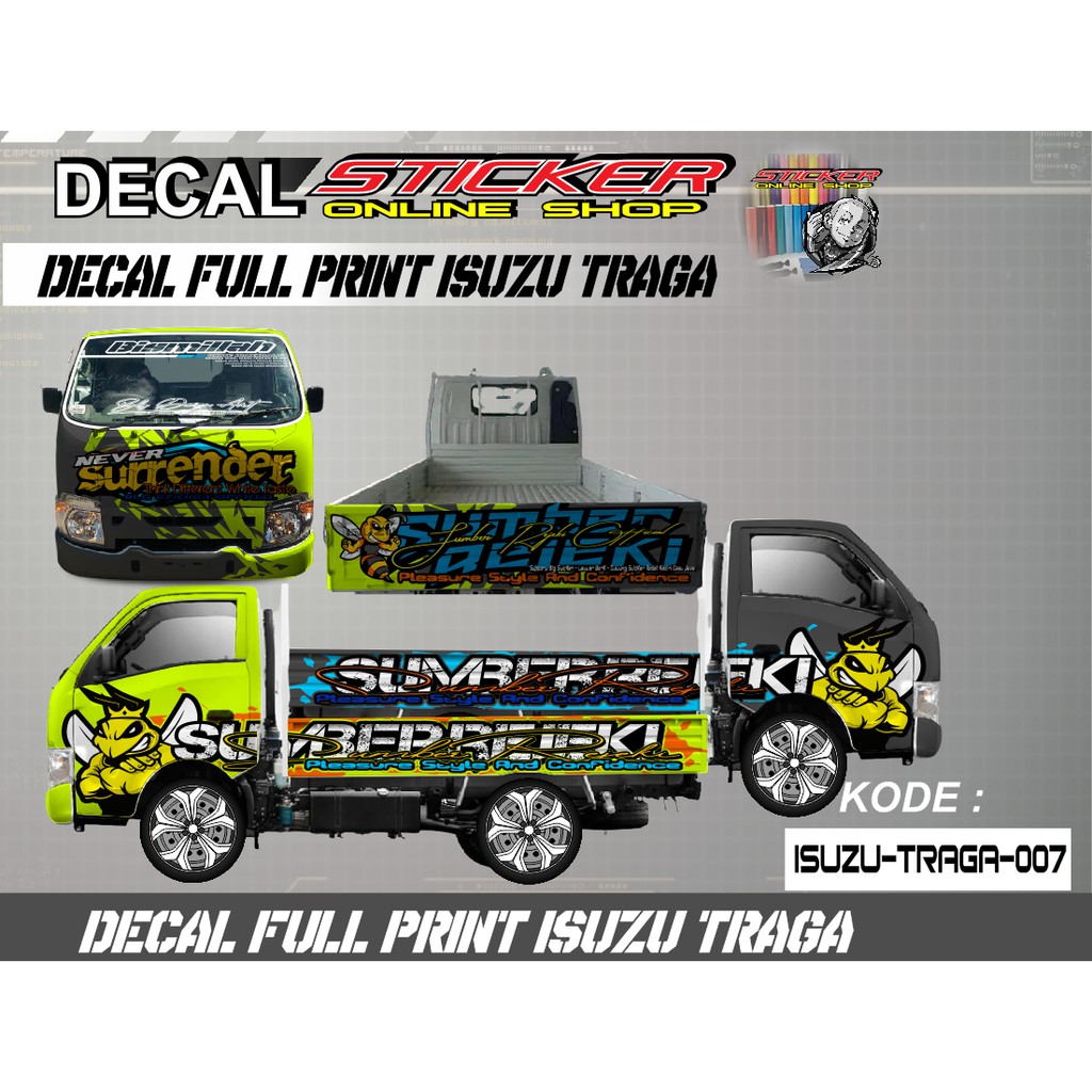 Jual Stiker Mobil Dekal FULL BODY ISUZU TRAGA PICKUP Decal Print Variasi Terbaru Indonesia Shopee Indonesia