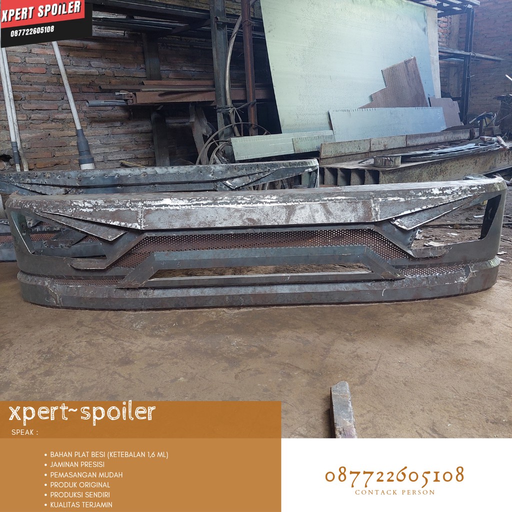 Variasi Spoiler L300 Bemper Depan Model Avante Bahan Plat Besi