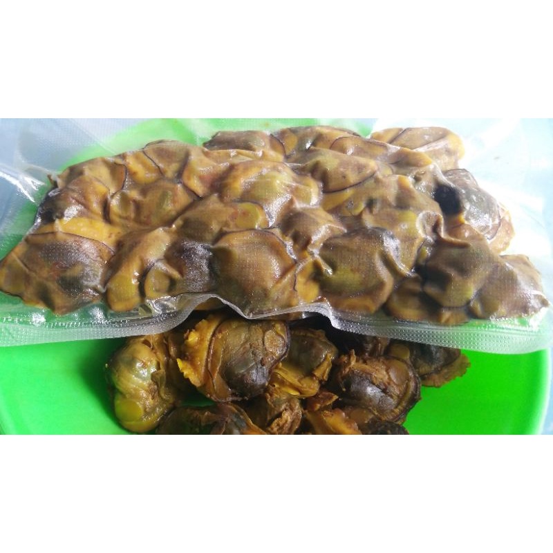 

DAGING KERANG SUNGAI/TOE- BUMBU KUNING SIAP DI GORENG DAN SIAP DI MASAK BERANEKA MASAKAN.