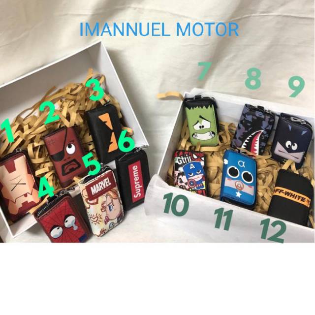 DOMPET STNK MOTOR MOBIL DOMPET KUNCI REMOTE MOTOR DOMPET KARAKTER LUCU UNIK