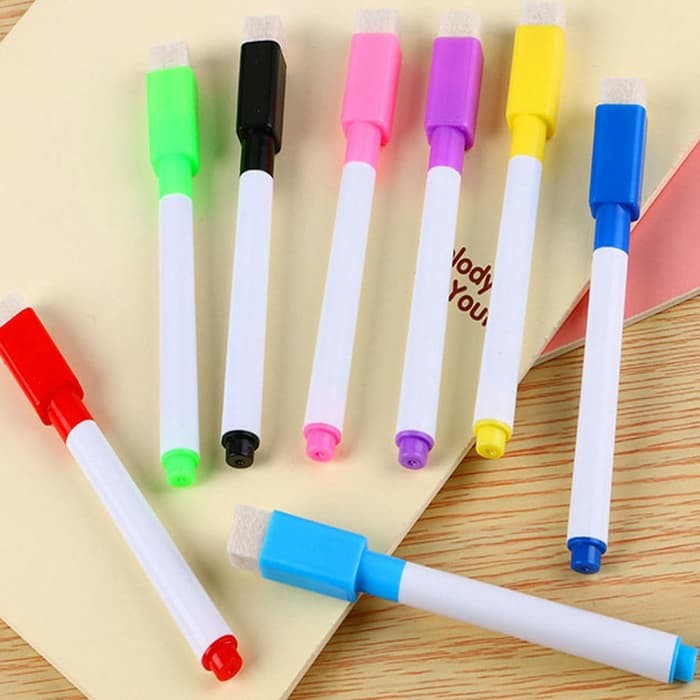 

READY 5 PCS MINI WHITEBOARD PEN / SPIDOL KECIL BOARDMARKER WIPE CLEAN