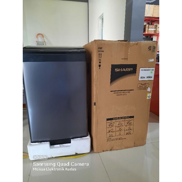 Mesin Cuci Sharp ES-M8500XT-SA 1 Tabung Top Loading 8.5 Kg Titan Silver