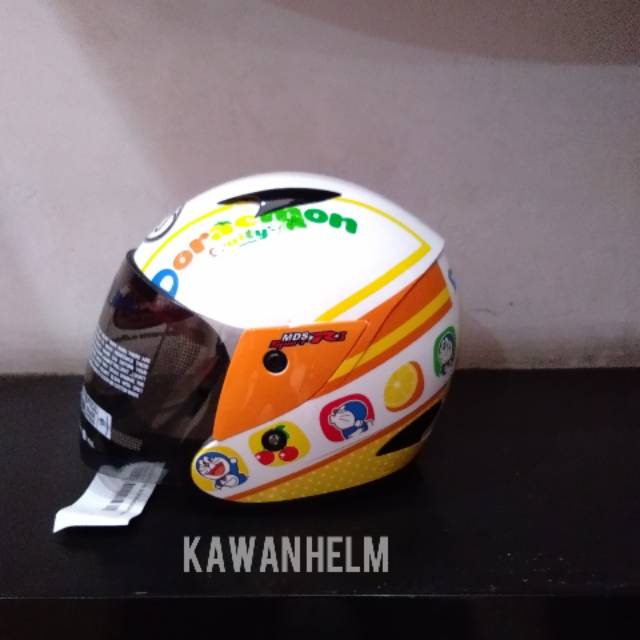 Helm mds anak sport r3 junior fruity white orange