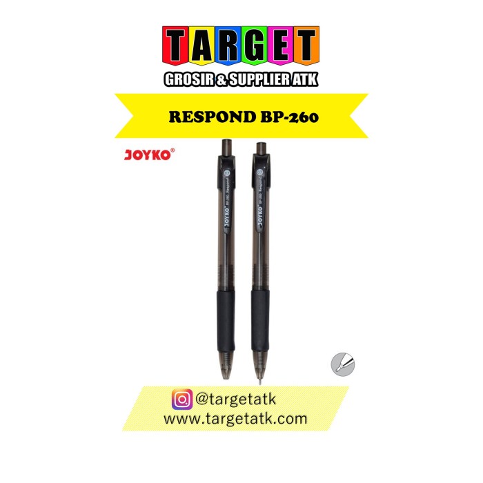 

Kusus Hari Ini Ball Pen Pulpen Pena Joyko Bp-260 Respond 1 Box 12 Pcs Bagus