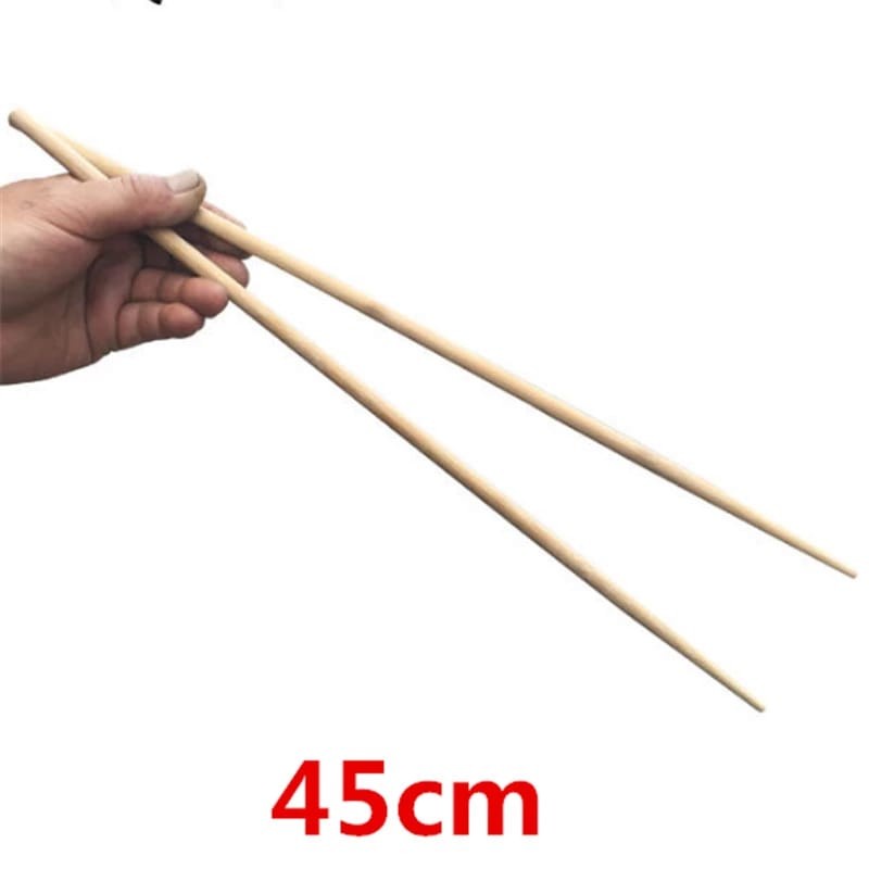 sumpit Bambu Panjang 45 Cm / Sumpit Makan Chopstick Bambu Kayu