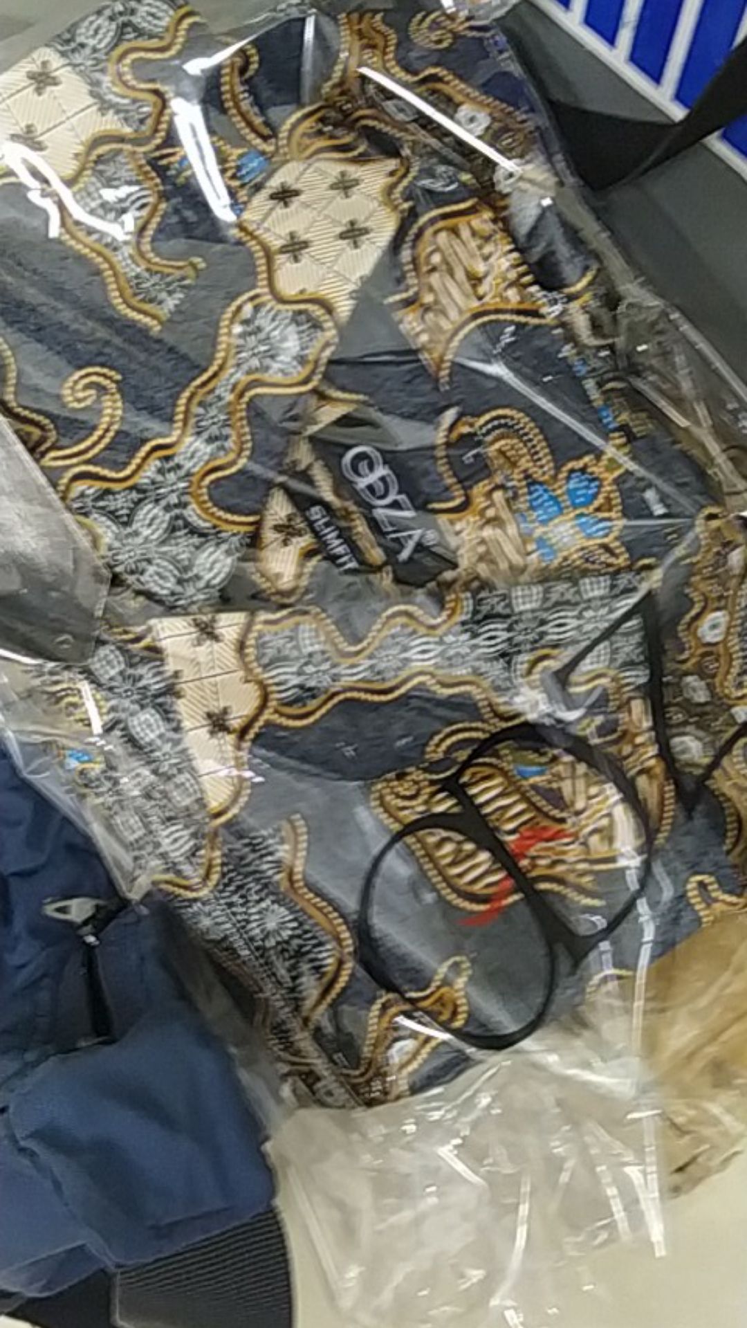 Odza Kemeja Batik Pria Modern Lengan Panjang Casual Modis Slim Fit Trendy Masa Kini Lbl 18