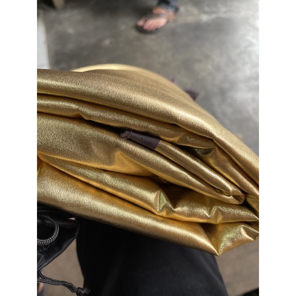 Kain Lame semi kulit - Lame emas - Kain emas - Kain gold | Harga per 1 Meter