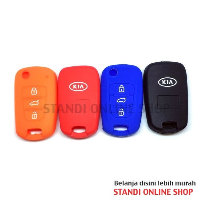 Aksesoris Mobil - Interior - Otomotif Kondom Kunci Silikon Cover Remote Kia Rio Sportage Picanto