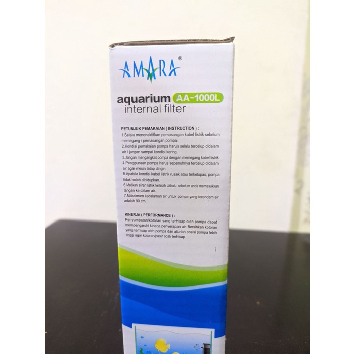 Pompa Air Celup Filter Internal Aquarium Amara AA-1000L AA1000L AA 1000L Mesin Akuarium Murah