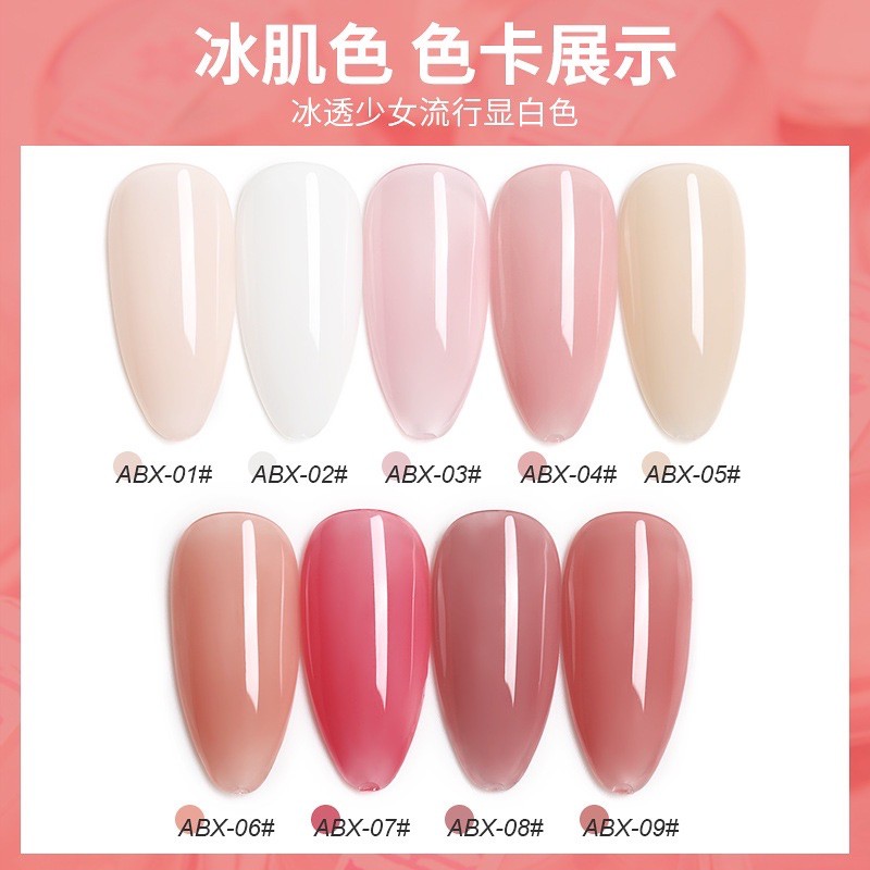 AS GEL JELLY COLOR GEL POLISH KUTEK GEL JELLY TRANSPARANT TAHAN 2 BULAN KUTEK JELLY JEPANG (ABX)