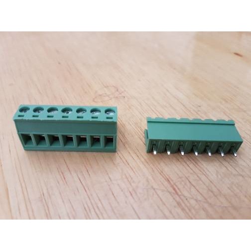 2EDG 5.08 7P lurus Green Terminal pin Block Connector screw 5.08mm