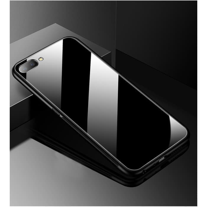 OPPO A3S/A5S GLASS CASE HARD CASE PREMIUM