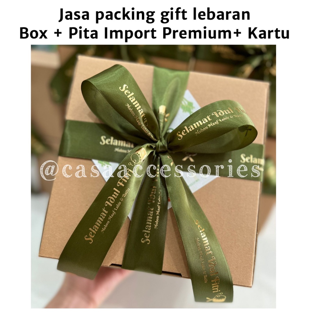 JASA GIFT WRAP BUNGKUS KADO &amp; KOTAK KADO HAMPERS LEBARAN / RAMADHAN / PARSEL PARCEL IDUL FITRI