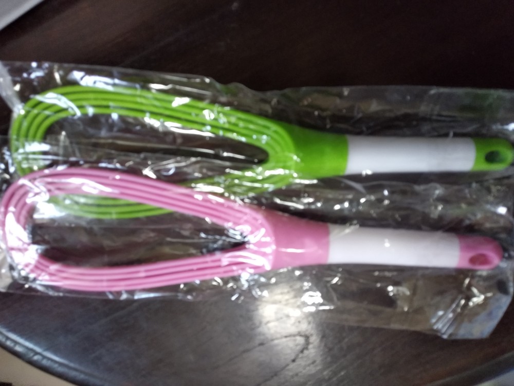 Pengocok Telur Manual Berputar Silikon Mixer Krim Telur Tangan Blender Masak Alat Dapur Alat Memasak