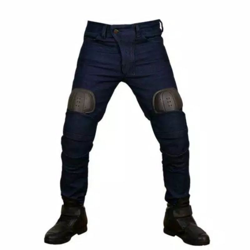 celana touring jeans free protektor lutut