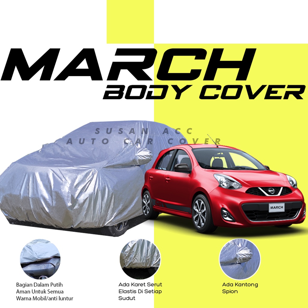 [Bisa COD] Body Cover Mobil March Sarung Mobil March/Nissan March/brio/brio satya/brio rs/agya/ayla/etios valco/etios/etios liva/picanto/raize/rocky/splash/picanto/kia picanto