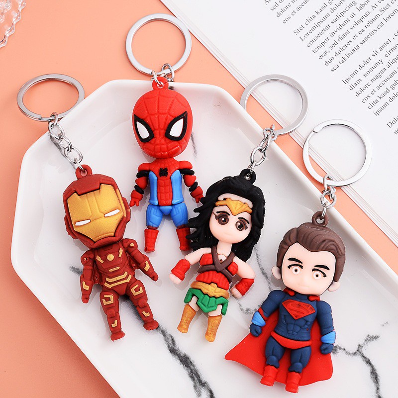 GANTUNGAN KUNCI 3D SUPERHERO BODY GANCI JOYSTICK GAME KEYCHAIN (VH)