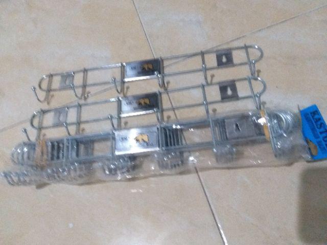 Gantungan Baju Cantolan Kapstok Baju Besi Stainless 6 Kait H0204a