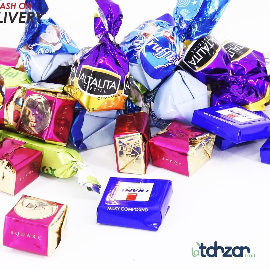 

(huc-491) Coklat Arab MIX 250 gram Altalita,Truffle,Frame,Alysa,Twistar ^^